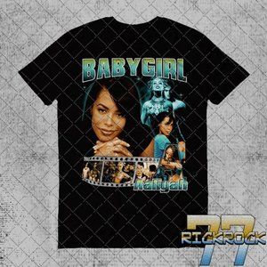 Baby Girl Aaliyah shirt, Hypebeast Vintage 90s Tee